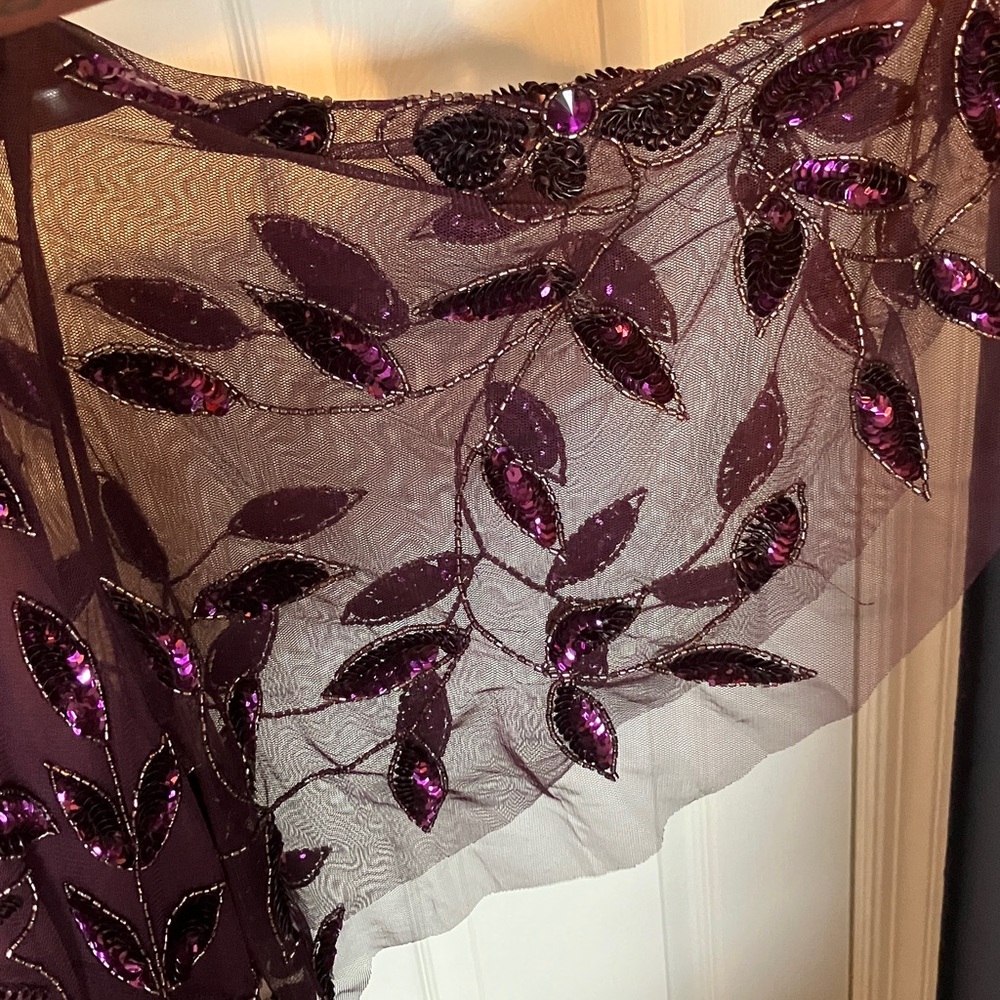 Adrianna Papell Purple Sequin Gown 22W NWT - Picture 4 of 7